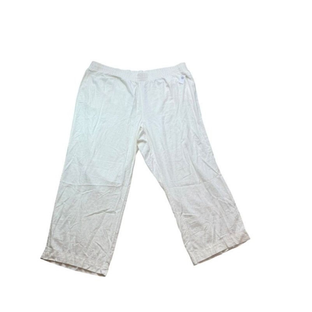 Old Navy Womens Linen Blend Wide Leg Pull-On Pants Size 3X NWT Calla Lily Plus